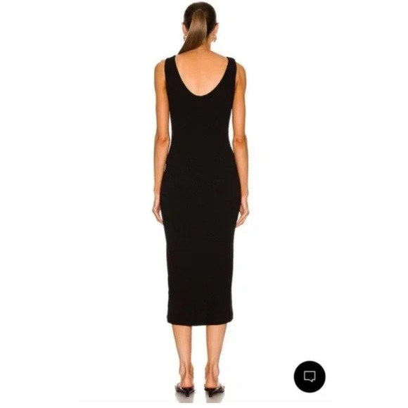 ENZA COSTA Terry Knit Cardigan Dress Black - Picture 3 of 9